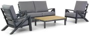 Stoel en Bank Loungeset 5 personen Aluminium Grijs  Santika Furniture Santika Cinta