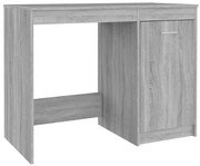 vidaXL Bureau 100x50x76 cm bewerkt hout grijs sonoma eikenkleurig