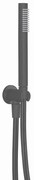 Crosswater 3ONE6 Design handdoucheset - staafhanddouche - gladde doucheslang - wandhouder - slate (gunmetal) TS963ST