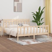 vidaXL Bedframe massief grenenhout 180x200 cm 6FT Super King