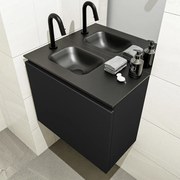 Mondiaz Olan 60cm toiletmeubel urban met wastafel urban links 1 kraangat