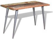 vidaXL Eettafel 120x60x76 cm massief gerecycled hout