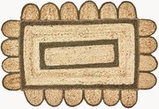 Handgemaakte juten deurmat Denta
