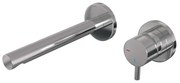 Brauer Chrome Edition Wastafelmengkraan inbouw - rechte uitloop links - hendel kort smal - model B 1 - chroom 5-CE-004-S5-65