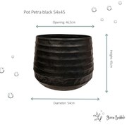 Pot Petra zwart