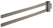 GROHE Selection Handdoekhouder - 40cm - dubbel - draaibaar - brushed hard graphite 41063al0