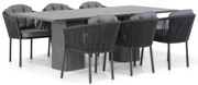 Tuinset 6 personen 220 cm Rope Grijs Santika Furniture Santika