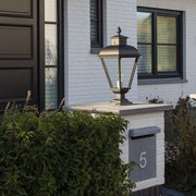 Tuinlamp Vondel Sokkel buitenlamp Tuinverlichting Zwart E27