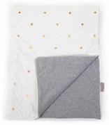 CHILDHOME Deken Jersey 80x100 cm stippen goud