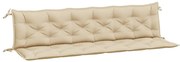 vidaXL Kussen voor schommelstoel 200 cm stof beige