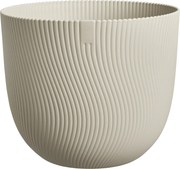 Elho Sereh Rond 25 cm Bloempot - Paddenstoel Beige - Organische Ronde Plantenpot