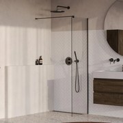 Brauer Oblivion inloopdouche helder glas 50cm gunmetal geborsteld PVD