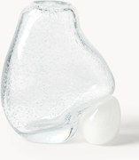 Glazen vaas Nicky met luchtbellen, H 20 cm