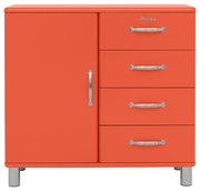 Tenzo Malibu Retro Dressoir Small Rood - 98x41x92cm.