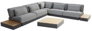 Ibiza modulair 6 delig hoek loungeset antraciet 4 Seasons Outdoor