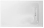 Crosswater Vito Douchebak - 110x80x2.5cm - rechthoek - wit VTR800X1100W