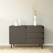 Tenzo Corner Klein Dressoir Taupe - 118x43x77cm.