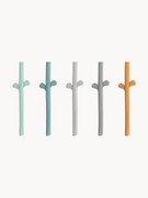 Siliconen rietjes Peekaboo, set van 5