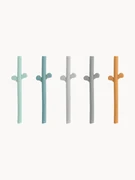 Siliconen rietjes Peekaboo, set van 5