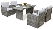 Monaco Premium 4 Garden Point tuinmeubelen grijs
