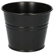 Bloempot, zink, mat zwart,Ø 14 cm