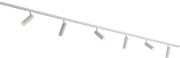 Modern railsysteem met 6 Spot / Opbouwspot / Plafondspots wit 1-fase - Slimline Uzzy Modern GU10 Binnenverlichting Lamp