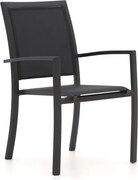+ 10% kassakorting | Dining tuinstoel | Bellagio Anzio | Textileen | Grijs | Stapelbaar | Kees Smit Tuinmeubelen