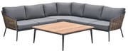 Garden Impressions San Vito loungeset 4-delig - donker grijs