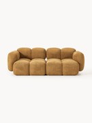 Modulaire bank Tayla (2-zits) van teddy-bouclé