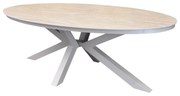 Talitha dining tuintafel 220x114xH75 cm ovaal latte sintered stone blad