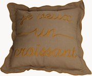 Katoenen kussen Croissant