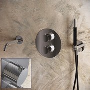 Saniclear Talpa Stripes Pro inbouw badkraan rond chroom