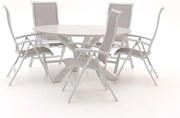 Bellagio Lugo/Lodola ø 150cm dining tuinset 6-delig verstelbaar