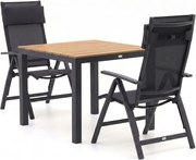 Diningset Bellagio  | 2 personen | Tuinset polywood | 3-delig | Kees Smit Tuinmeubelen
