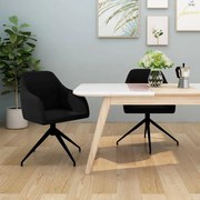 vidaXL Eetkamerstoelen 2 st fluweel zwart