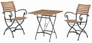 4 Seasons Outdoor Bellini bistroset antraciet Tuinset antraciet weerbestendig