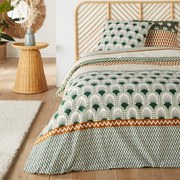 Bedset in katoen, vierkant kussensloop, Lilia
