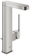 GROHE Plus waterbesparende wastafelkraan l-size met waste met draaibare uitloop supersteel 23851DC3