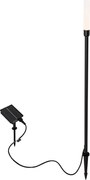 Buiten vloerlamp zwart incl. LED oplaadbaar en solar - Barry
