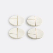 Set van 4 marmeren onderzetters, Fitia