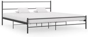 vidaXL Bedframe metaal zwart 180x200 cm