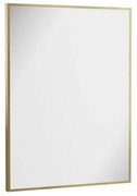 Crosswater MPRO spiegel - 80x60cm - verticaal/horizontaal - geborsteld messing (goud) MPNI6080F