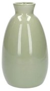 Vaas, porselein, lichtgroen, 12 x 20 cm