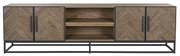 Richmond Interiors Herringbone Tv-dressoir Visgraat Eiken - 220x42.5x61cm.