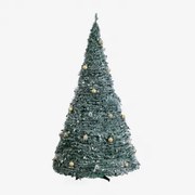 Taimy Opvouwbare Kerstboom Met Led-verlichting Goud & ↑210 Cm - Sklum