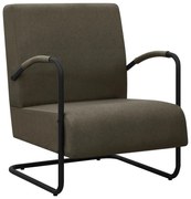 vidaXL Fauteuil stof donkergrijs