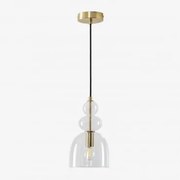 Bezany Hangende Plafondlamp Van Glas Transparant - Sklum