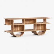 Flin Houten Stellingkast Rustiek Acaciabruin & ↑55 Cm - Sklum