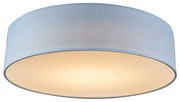 Stoffen Plafondlamp blauw 40 cm incl. LED - Drum LED Modern rond Binnenverlichting Lamp