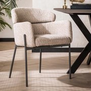 Design Eetkamerstoel Boucle Zandkleur